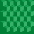 Green cubic seamless texture pattern