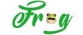 Illustration of a green ` Frog `