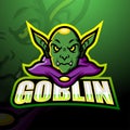 Green goblin mascot esport logo design