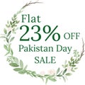 Green leaves round tect written flat 23% off pakistan day sale