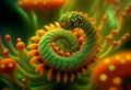 A surreal alien worm, created by generative Ai