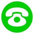 Green phone circle icon