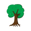 Illustration of a green tree.