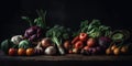 Green Vegetables on a Wooden Table