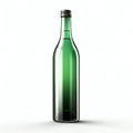 Green wine bottle isolated on a white background Royalty Free Stock Photo