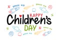 Happy Childrens Day Space Kid Royalty Free Stock Photo