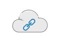 Cloud computing or online connections, symbolizing data storage Royalty Free Stock Photo