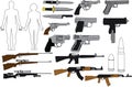 Illustration guns and rifles