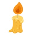 illustration halloween candle symbol