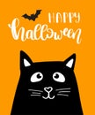 Illustration of Halloween kitten