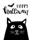 Illustration of Halloween kitten Royalty Free Stock Photo