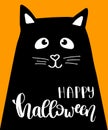 Illustration of Halloween kitten