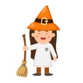 illustration halloween little witch