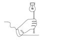 Illustration of a hand turning off the lights