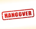 Hangover text buffered Royalty Free Stock Photo