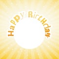 Illustration for happy birthday card Royalty Free Stock Photo