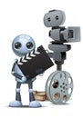 Little robot hold movie tool