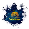 Happy Halloween holiday night celebration background Royalty Free Stock Photo