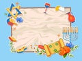 Happy Hanukkah, Jewish holiday background