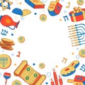 Happy Hanukkah, Jewish holiday background