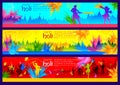 Happy Holi Background for Festival of Colors celebration greetings