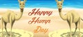 Illustration of a `Happy Hump day`. Royalty Free Stock Photo