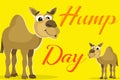 Illustration of a `Happy Hump day`. Royalty Free Stock Photo