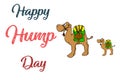 Illustration of a `Happy Hump day`. Royalty Free Stock Photo