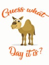 Illustration of a `Happy Hump day`. Royalty Free Stock Photo