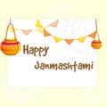 Illustration Happy Janmashtami.