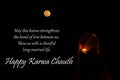 Illustration of Happy Karwa chauth message, greeting, card, banner, poster, wish