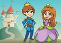 Prince and Princess Royalty Free Stock Photo