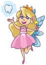 Little Tooth Fairy on White