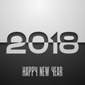 2018 Happy New Year holiday greeting card Royalty Free Stock Photo