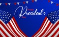 Illustration Of happy Presidents Day Background. Vector illustration Royalty Free Stock Photo