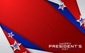 Illustration Of happy Presidents Day Background. Vector illustration Royalty Free Stock Photo