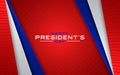 Illustration Of happy Presidents Day Background. Vector illustration