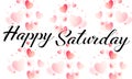 Illustration of `Happy Saturday` Royalty Free Stock Photo