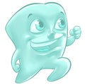 Illustration of a happy tooth