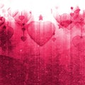 Illustration of hearts and stars Royalty Free Stock Photo