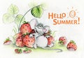 Illustration Hello Summer.