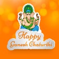 Illustration of Hindu festival Ganesh Chaturthi Background Royalty Free Stock Photo