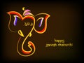 Illustration of Hindu festival Ganesh Chaturthi Background Royalty Free Stock Photo