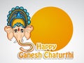 Illustration of Hindu festival Ganesh Chaturthi Background Royalty Free Stock Photo