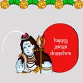 Illustration of Hindu festival Ganga Dussehra background