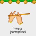 Illustration of Hindu festival Janmashtami