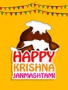 Illustration of Hindu festival Janmashtami