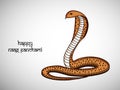 Illustration of hindu festival Naag Panchami background