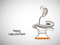 Illustration of hindu festival Naag Panchami background