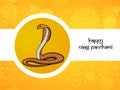 Illustration of hindu festival Naag Panchami background